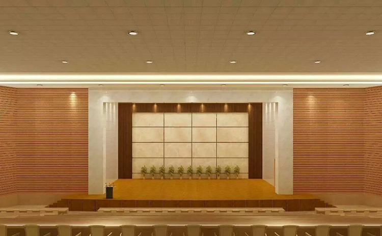 湖南婁底學校禮堂吸音板工程 湖南婁底學校禮堂吸音板工程