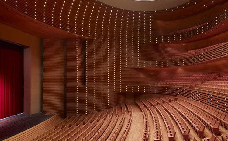 河南洛陽劇院槽木吸音板聲學工程 河南洛陽劇院槽木吸音板聲學工程