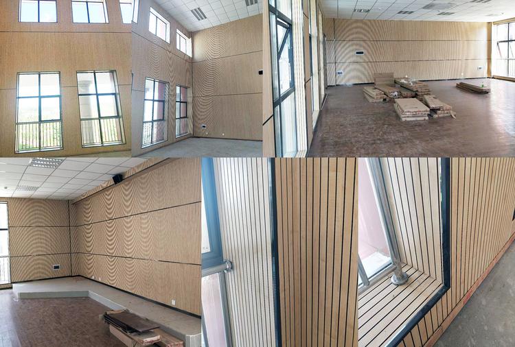 浙江溫州學校教室槽木吸音板聲學工程 浙江溫州學校教室槽木吸音板聲學工程