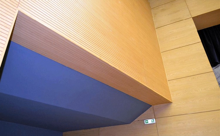 河南濮陽文化中心槽木吸音板聲學(xué)工程-1 河南濮陽文化中心槽木吸音板聲學(xué)工程-1