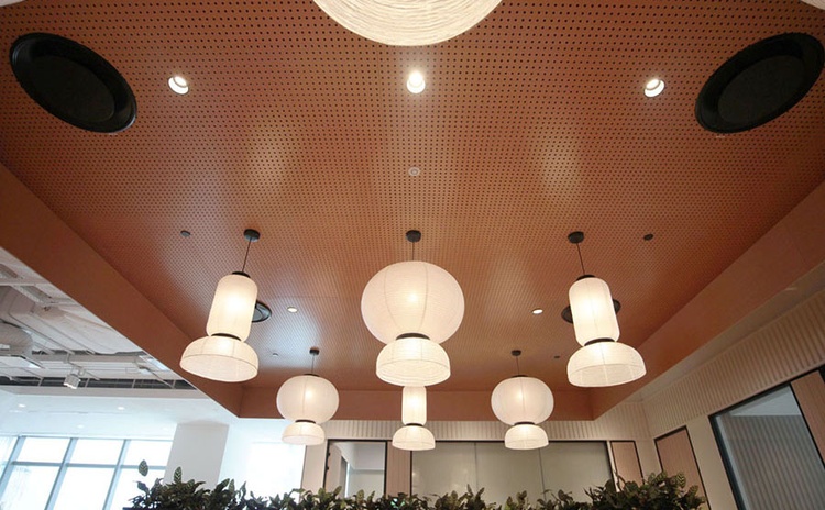 安徽宣城茶水間穿孔吸音板聲學工程-1 安徽宣城茶水間穿孔吸音板聲學工程-1